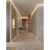 Black Standard LED Shadow Gap Profile – Ceiling Lighting Solution for Developers UAE